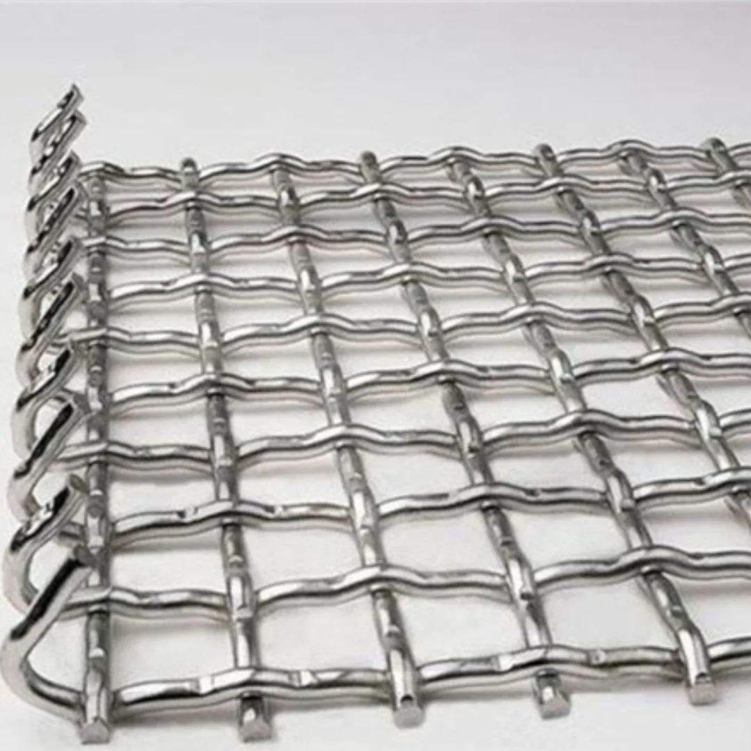 Crimped wire mesh screen