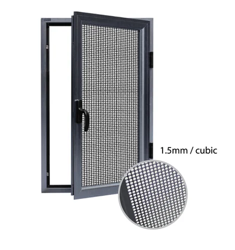 Door security screen illustration